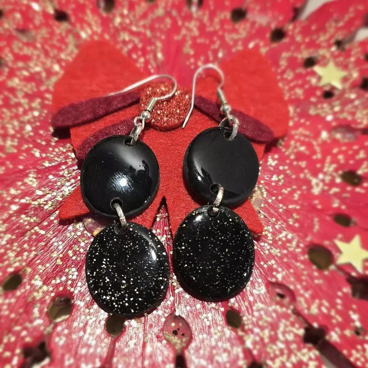 Boucles d'oreilles argile polymère
