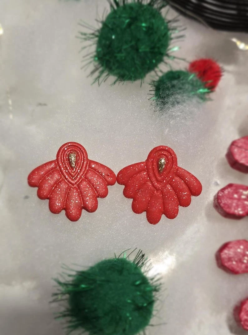 Boucles d'oreilles en argile polymère